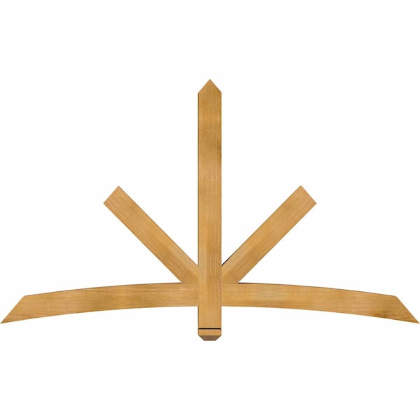 Ekena Millwork Alberta Rough Sawn Timber Gable Bracket, Western Red Cedar, 72"W x 42"H x 4"D x 4"F, 14/12 Pitch GBW072X42X0404ALB00RWR - main